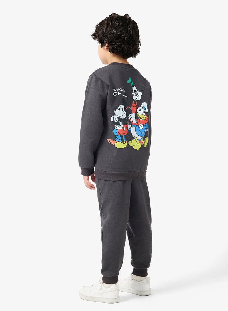 Disney Kids Mickey Mouse Sweatshirt And Sweatpants - Image 2